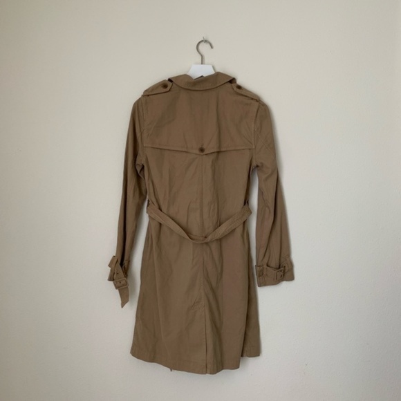 J.Crew Trench Coat Washed Cotton Natural - Picture 6 of 8